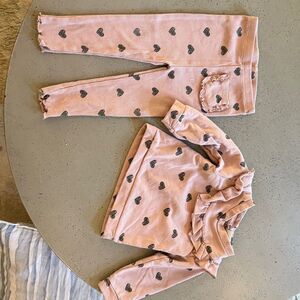Nicole miller Pink Heart Print Baby Outfit 12M